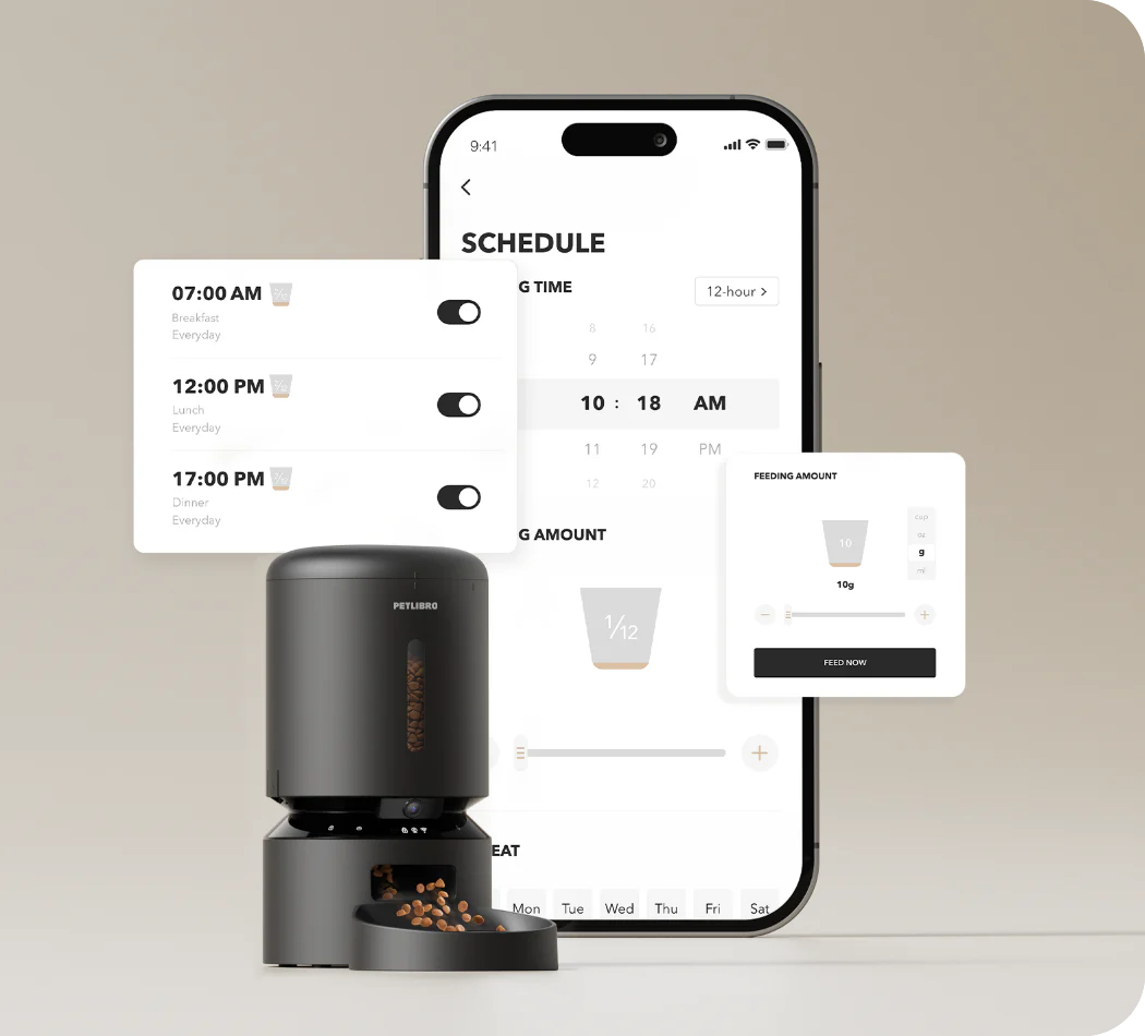 Orvia Mart Smart Dual Bowl Cat Feeder